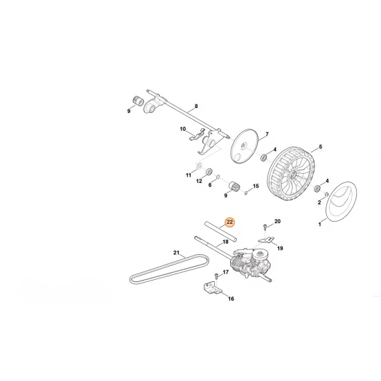 STIHL  Śruba z łbem walcowym IS D5x16 9075 478 4117